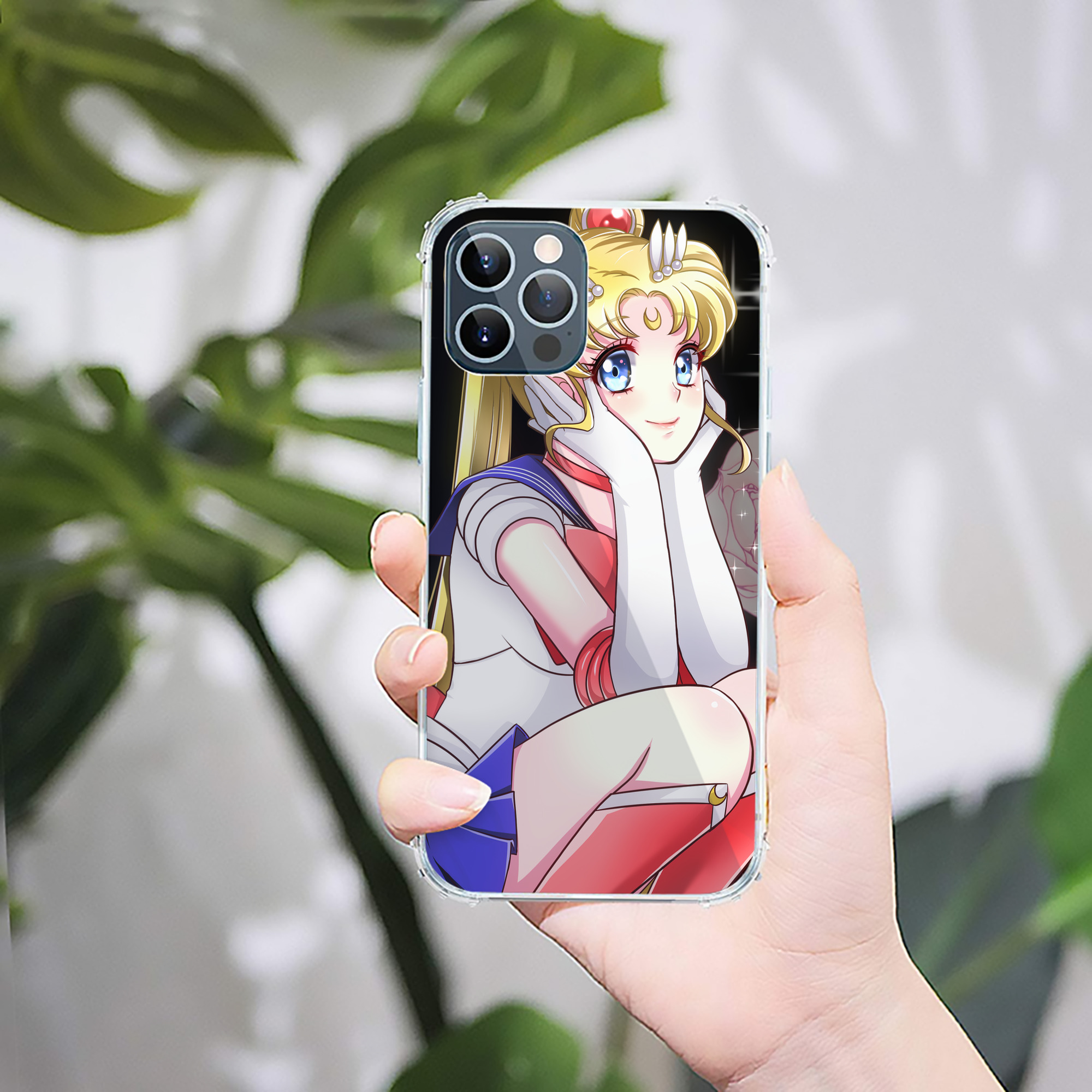 （画像用） 美少女戦士セーラームーン Sailor Moon 【iPhone 12シリーズ対応】透明スマホケース（クリアソフトケース）